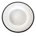 Steinhauer ceiling luminaire RINGLEDE - Ø 48CM large, round, direct / indirect IP20, black matt dimmable