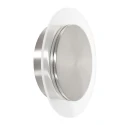 Steinhauer Applique et plafonnier LIDO rond, réglable, indirect, perforé IP20, acier brossé gradable