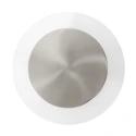 Steinhauer Applique et plafonnier LIDO rond, réglable, indirect, perforé IP20, acier brossé gradable