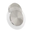 Steinhauer Applique et plafonnier LIDO rond, réglable, indirect, perforé IP20, acier brossé gradable
