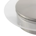 Steinhauer Applique et plafonnier LIDO rond, réglable, indirect, perforé IP20, acier brossé gradable