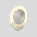 Steinhauer Applique et plafonnier LIDO rond, réglable, indirect, perforé IP20, acier brossé gradable