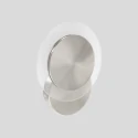Steinhauer Applique et plafonnier LIDO rond, réglable, indirect, perforé IP20, acier brossé gradable