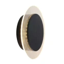 Applique et plafonnier LIDO rond, réglable, indirect, perforé IP20, noir mat gradable