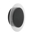Applique et plafonnier LIDO rond, réglable, indirect, perforé IP20, noir mat gradable
