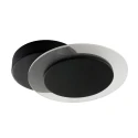 Applique et plafonnier LIDO rond, réglable, indirect, perforé IP20, noir mat gradable