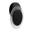 Applique et plafonnier LIDO rond, réglable, indirect, perforé IP20, noir mat gradable
