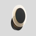 Applique et plafonnier LIDO rond, réglable, indirect, perforé IP20, noir mat gradable