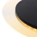 Applique et plafonnier LIDO rond, réglable, indirect, perforé IP20, noir mat gradable