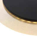 Applique et plafonnier LIDO rond, réglable, indirect, perforé IP20, noir mat gradable