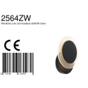 Applique et plafonnier LIDO rond, réglable, indirect, perforé IP20, noir mat gradable