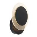 Applique et plafonnier LIDO rond, réglable, indirect, perforé IP20, noir mat gradable