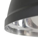 Mexlite Luminaire à suspension GAEVE grand, rond E27 IP20, noir mat gradable