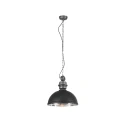 Mexlite Luminaire à suspension GAEVE grand, rond E27 IP20, noir mat gradable