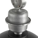 Mexlite Luminaire à suspension GAEVE grand, rond E27 IP20, noir mat gradable