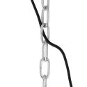 Mexlite Luminaire à suspension GAEVE grand, rond E27 IP20, noir mat gradable