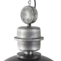 Mexlite Luminaire à suspension GAEVE grand, rond E27 IP20, noir mat gradable