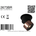 Mexlite Luminaire de plafond FEZ à 1 flamme IP20, bronze gradable