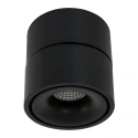 Mexlite ceiling luminaire FEZ 1 flame, round, swivelling, rotatable, set back IP20, black matt dimmable