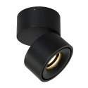 Mexlite ceiling luminaire FEZ 1 flame, round, swivelling, rotatable, set back IP20, black matt dimmable