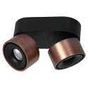 Luminaire de plafond FEZ à 2 flammes IP20, bronze gradable