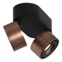 Mexlite Luminaire de plafond FEZ à 2 flammes IP20, bronze gradable