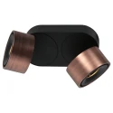 Mexlite Luminaire de plafond FEZ à 2 flammes IP20, bronze gradable