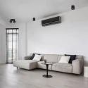 Mexlite Luminaire de plafond FEZ à 2 flammes, ovale, pivotant, rotatif, reculer IP20, noir mat gradable