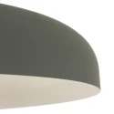 Steinhauer pendant luminaire KRISIP down, 1 flame, flat E27 IP20, grey, mat dimmable