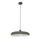 Steinhauer pendant luminaire KRISIP down, 1 flame, flat E27 IP20, grey, mat dimmable