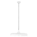 pendant luminaire KRISIP down, 1 flame, flat E27 IP20, white matt dimmable