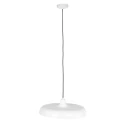 Steinhauer pendant luminaire KRISIP down, 1 flame, flat E27 IP20, white matt dimmable