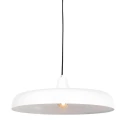 Steinhauer pendant luminaire KRISIP down, 1 flame, flat E27 IP20, white matt dimmable