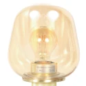 Steinhauer table lamp REFLEXION 1 flame E27 IP20, brass dimmable