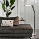 Steinhauer Lampadaire SERENADE CCT Switch, réglable, avec variateur tactile IP20, aluminium brossé gradable