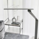Steinhauer Lampadaire SERENADE CCT Switch, réglable, avec variateur tactile IP20, aluminium brossé gradable