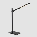 Mexlite Lampe de bureau STEKK inclinable, avec variateur tactile IP20, noir mat gradable