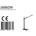 Mexlite Lampe de bureau STEKK inclinable, avec variateur tactile IP20, noir mat gradable