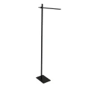 Mexlite Lampadaire STEKK inclinable, avec variateur tactile IP20, noir mat gradable