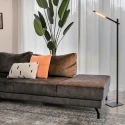 Mexlite Lampadaire STEKK inclinable, avec variateur tactile IP20, noir mat gradable