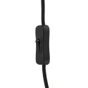 anne light & home Luminaire mural KASKET avec interrupteur, avec bras articulé, avec prise de courant E27 IP20, noir mat 