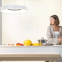 pendant luminaire RINGLEDE - Ø 48CM large, round, direct / indirect IP20, gold dimmable