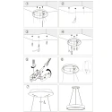 pendant luminaire RINGLEDE - Ø 48CM large, round, direct / indirect IP20, gold dimmable
