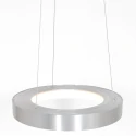 Steinhauer pendant luminaire RINGLEDE - Ø 48CM large, round, direct / indirect IP20, silver brushed dimmable