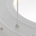 Steinhauer pendant luminaire RINGLEDE - Ø 48CM large, round, direct / indirect IP20, silver brushed dimmable