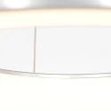Steinhauer pendant luminaire RINGLEDE - Ø 48CM large, round, direct / indirect IP20, silver brushed dimmable