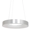 Steinhauer pendant luminaire RINGLEDE - Ø 48CM large, round, direct / indirect IP20, silver brushed dimmable