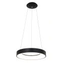 pendant luminaire RINGLEDE - Ø 48CM large, round, direct / indirect IP20, black matt dimmable