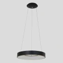 Steinhauer pendant luminaire RINGLEDE - Ø 48CM large, round, direct / indirect IP20, black matt dimmable