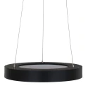Steinhauer pendant luminaire RINGLEDE - Ø 48CM large, round, direct / indirect IP20, black matt dimmable